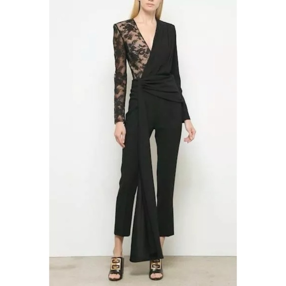 Givenchy Pants - 🖤 GIVENCHY Romantic Lace Draped Jumpsuit 44/12